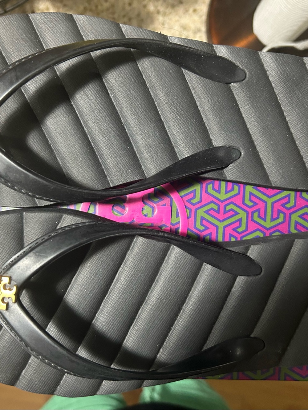Tory Burch Black Kira Flip Flop - Picture 2 of 6